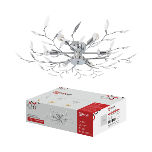 Люстра под лампу MODERN LORA-СL-6E14-CH 6хЕ14 хромированный IN HOME - Фото