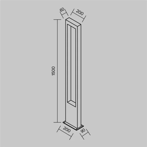 Садово-парковый светильник Bonn 3000К 20Вт IP 65 (Графит) - фото 6