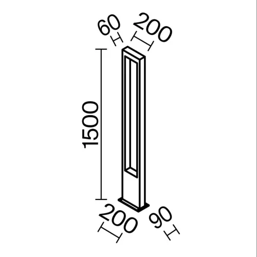 Садово-парковый светильник Бонн / Bonn 3000К 20Вт IP 65 (Графит) - фото 12