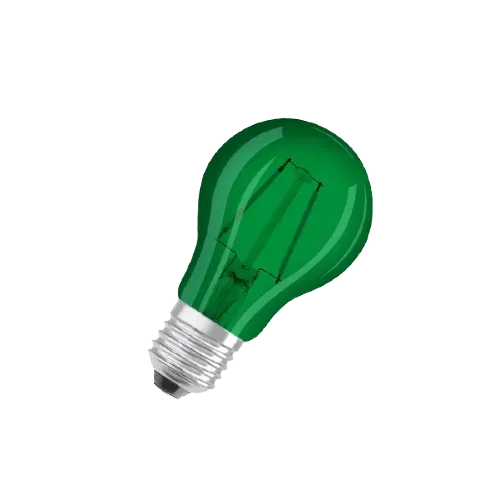Лампа светодиодная филаментная зелёная 2.5W (=15W) E27 | LED STAR 3Y | - OSRAM. Фото