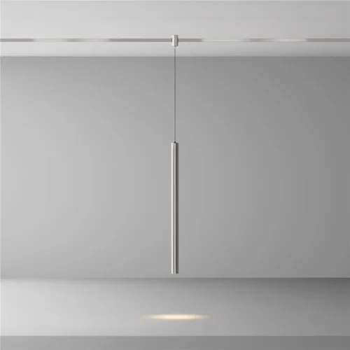 Трековый подвесой светильник Focus Led Flarity 3000K 5Вт 30° (Платина) - фото 4