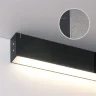 Линейный светодиодный накладной односторонний светильник 78см 15Вт 3000К черный LSG-02-1-8*78-12-3000-MSh - фото 2