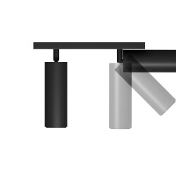 Накладной светильник Trunk Duo (RAL9005/D55 — GU10)