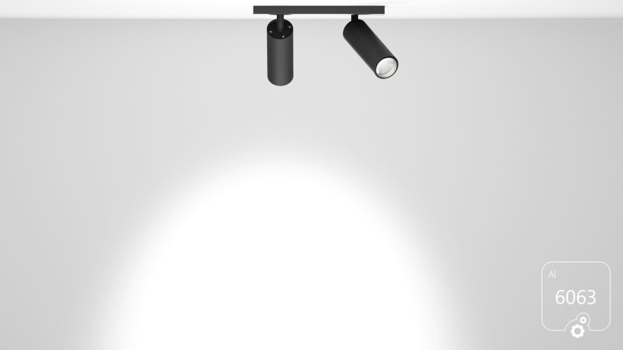 Накладной светильник Trunk Duo (RAL9005/D55 — GU10) - фото 2