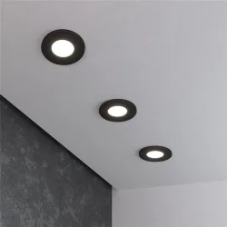 Встраиваемый точечный светильник 125 MR16 черный матовый (053360)