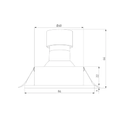 Встраиваемый точечный светильник 125 MR16 черный матовый (053360)