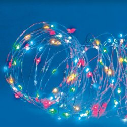 ULD-S1000-100-DTA-RC RGB IP44 Гирлянда светодиодная, 10м, 100 светодиодов, RGB свет, Пульт ДУ в-к, Провод прозрачный