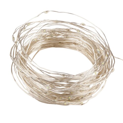 ULD-S1000-100-DTA-RC RGB IP44 Гирлянда светодиодная, 10м, 100 светодиодов, RGB свет, Пульт ДУ в-к, Провод прозрачный - фото 2