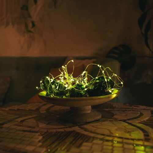 ULD-S1000-100-DTA-RC RGB IP44 Гирлянда светодиодная, 10м, 100 светодиодов, RGB свет, Пульт ДУ в-к, Провод прозрачный - фото 5