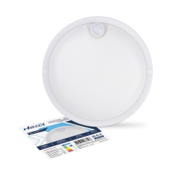 Светильник светодиодный герметичный СПП ИД-1565-КРУГ 15Вт 6500К 1350Лм с инфракрасн датчиком IP65 140мм NEOX