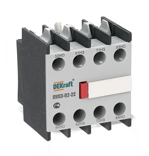 Приставка контактная ПК-03 лицев. доп. контакты 2НО+2НЗ DEKraft 24105DEK - фото