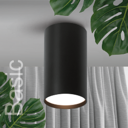 Светильник WOLTA WSL-GU10/01BL под лампу GU10 Черный BASIC