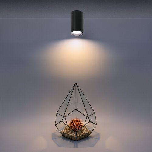 Светильник WOLTA WSL-GU10/01BL под лампу GU10 Черный BASIC - фото 2.