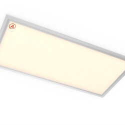 Светодиодная панель 595x295x10мм 21 Ватт с серой рамкой 3000К с Бап-1