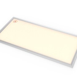 Светодиодная панель 595x295x10мм 21 Ватт с серой рамкой 3000К с Бап-1