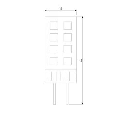 Светодиодная лампа JC 7W 220V 4200K G4 BLG406 (049592)