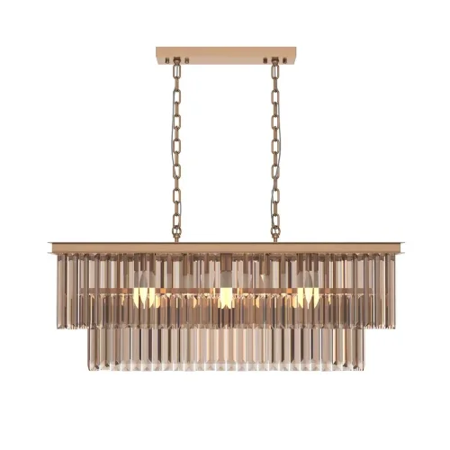 Подвесной светильник Revero E14х8 (Золото) - фото