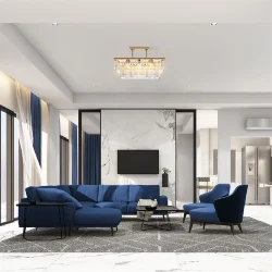 Подвесной светильник Revero E14х8 (Золото)