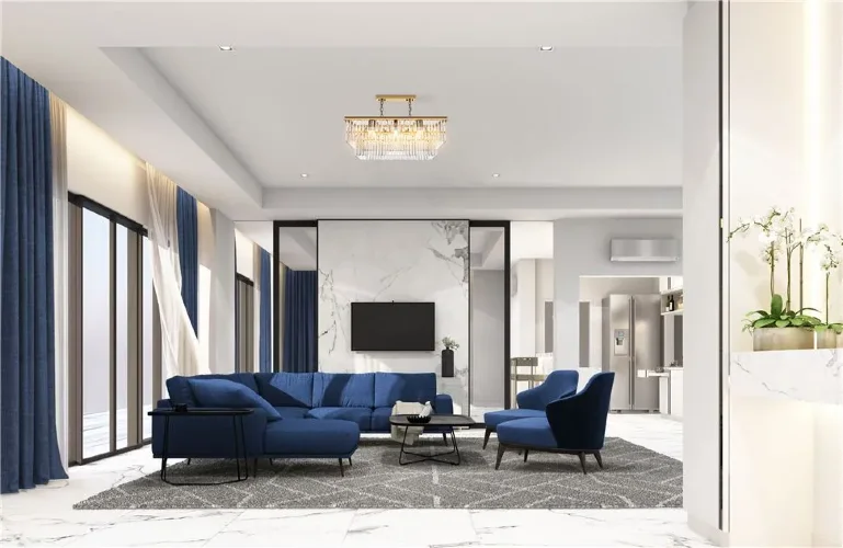 Подвесной светильник Revero E14х8 (Золото) - фото 5