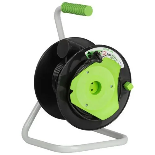 Удлинитель на пластик. катушке 1х15м без заземл. GAZ-2x0.75-15m Greenline ПВС 2х0.75 Эра Б0065096 - фото