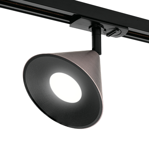 Трековый светильник WOLTA WTL-GU10/08CH под лампу GU10 Черный / Серый BELLO - фото 5.
