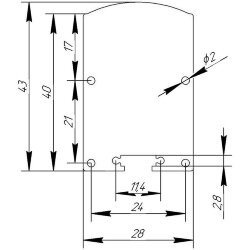 Заглушка металл 4028 сталь 1 мм
