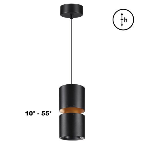 Подвес накладной, светодиодный с механизмом регулировки высоты, длина провода 2м «Novotech» 359340, серия: ARISTO. Фото 1.