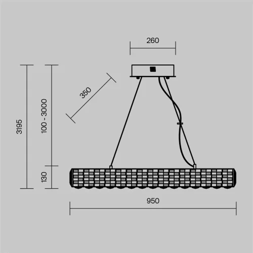 Подвесной светильник Castello 3000К 56Вт (Золото) - фото 6