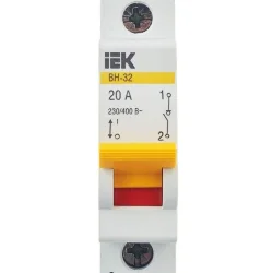 Выключатель нагрузки (мини-рубильник) 1п 20А ВН-32 KARAT IEK MNV10-1-020