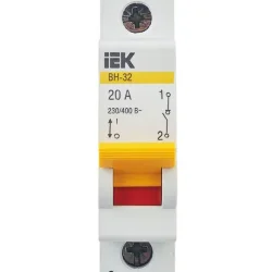 Выключатель нагрузки (мини-рубильник) 1п 20А ВН-32 KARAT IEK MNV10-1-020