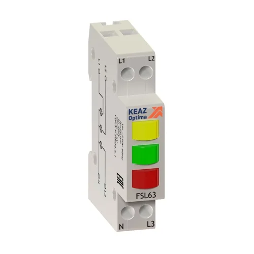 Индикатор фаз световой OptiDin FSL63 230A УХЛ3 КЭАЗ 138626 - фото