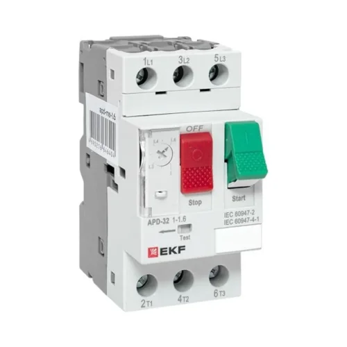 Выключатель автоматический для защиты двигателя АПД-32 1.0-1.6А EKF apd-me-1.6 - фото