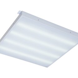 Универсальный офисный светодиодный светильник Грильято 40 Вт IP44 580x580x40 мм 6000K Опал