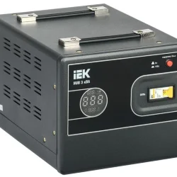 Стабилизатор напряжения 1ф 3кВА HUB переносной IEK IVS21-1-003-13