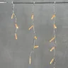 Гирлянда Бахрома с Колпачком 3,1 x 0,5 м Экстра Тепло-Белая 220В, 120 LED, Провод Прозрачный ПВХ, IP65. Фото 2.