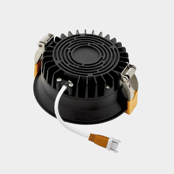 'Светильник светодиодный диммируемый потолочный встраиваемый , серия WL-BQ, Черный, 9Вт, IP44, Теплый белый (3000К), BQ009109-BL-WW 005649