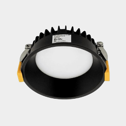 'Светильник светодиодный диммируемый потолочный встраиваемый , серия WL-BQ, Черный, 9Вт, IP44, Теплый белый (3000К), BQ009109-BL-WW 005649