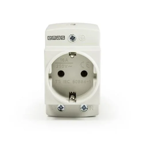Розетка на дин-рейку EMAS EPREU2G - фото
