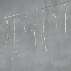 Гирлянда Бахрома с Колпачком 3,1 x 0,5 м Желтая 220В, 120 LED, Провод Прозрачный ПВХ, IP65