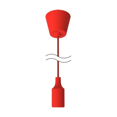 Светильник Decor E27 IP20 200-240В 1м подвесной красн. GAUSS PL013 - фото 5