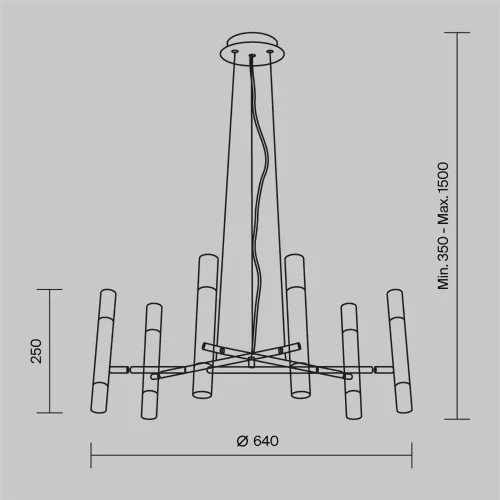 Подвесной светильник Vigo G9х12 (Черный) - фото 3