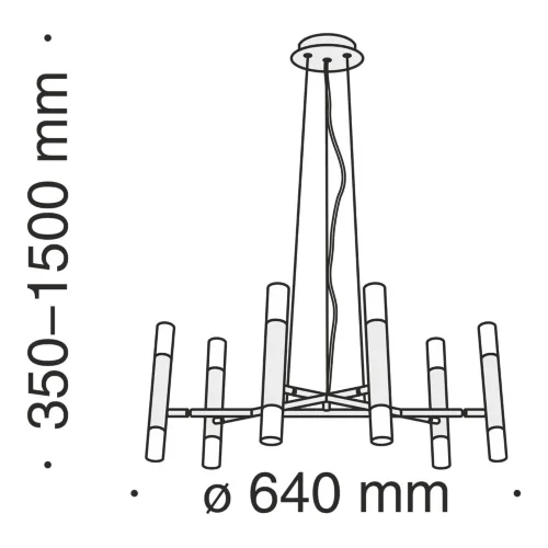 Подвесной светильник Vigo G9х12 (Черный) - фото 4