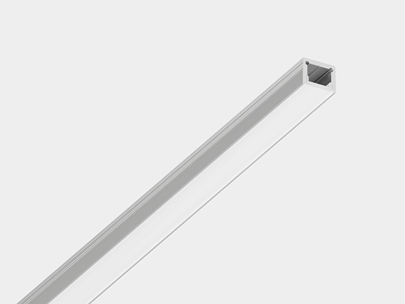 Накладной алюминиевый профиль Design LED LS1613, 2500 мм, анодированный, LS.1613-R - фото