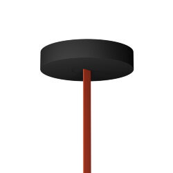 Накладное основание с возможностью размещения блока питания и подачи питания треку-ремню Belty, серия Base, D260*H50мм, IP20, черный, алюминий, Denkirs TR5511-BK