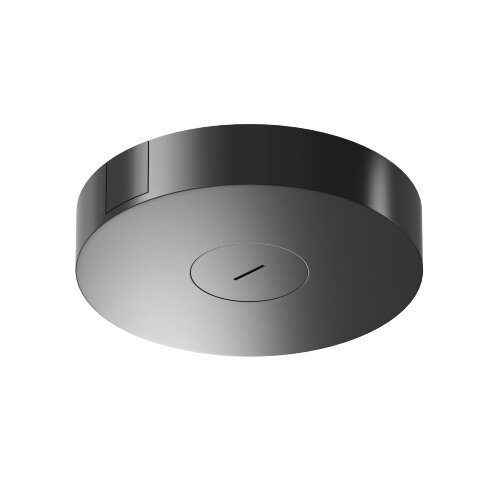 TR5511-BK Накладное основание с возможностью размещения блока питания и подачи питания треку-ремню Belty, серия Base, D260*H50мм, IP20, черный, алюминий. Фото 3