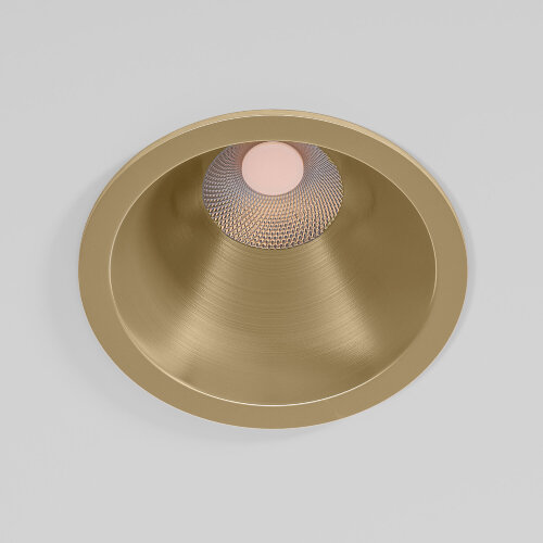 Светильник встраиваемый светодиодный Forte 15W 4000K латунь - Фото 4