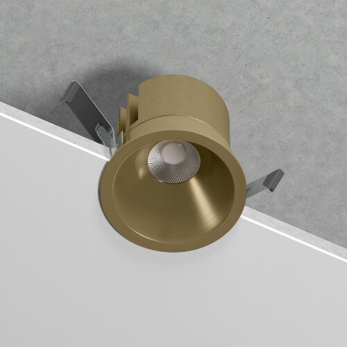 Светильник встраиваемый светодиодный Forte 15W 4000K латунь - Фото 3