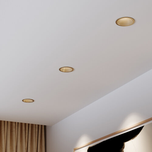 Светильник встраиваемый светодиодный Forte 15W 4000K латунь - Фото 6