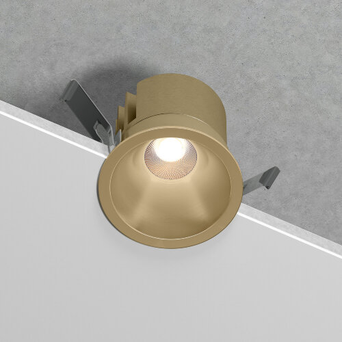 Светильник встраиваемый светодиодный Forte 15W 4000K латунь - фото 1