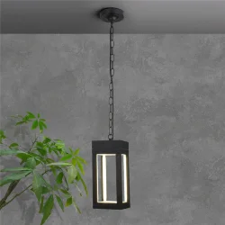 Уличный подвесной светодиодный светильник Frame LED IP54 1528 TECHNO LED черный (051857)